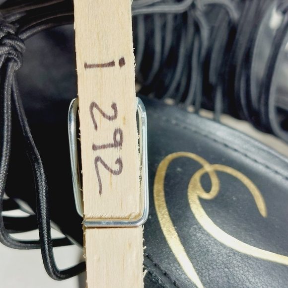 New Sam Edelman LAURETTE Faux Leather Black Strappy Heel Sandals i292 - Picture 12 of 12